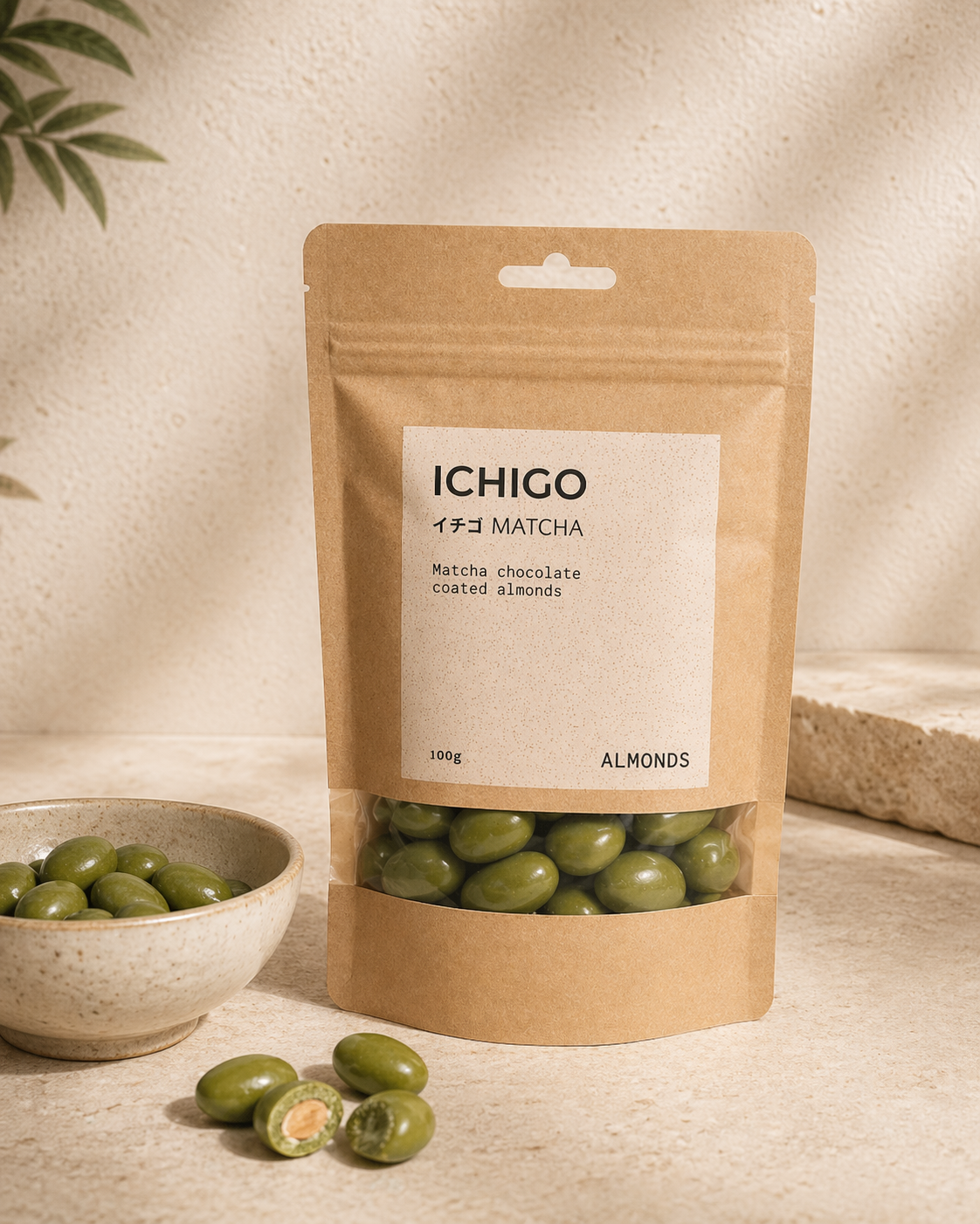 Matcha Chocolate Almonds